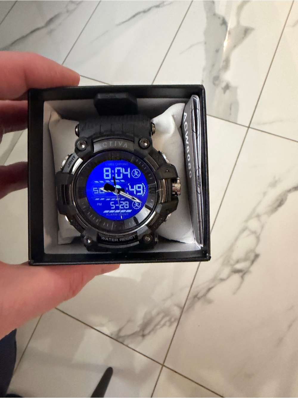 Activa By Invicta Digital Men’s Watch Black 58mm NWT